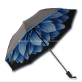 Paraguas plegable de calidad dual personalizado - 95.5cm de arco